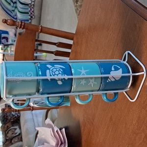 SALE Sea themed espresso cups 3oz
